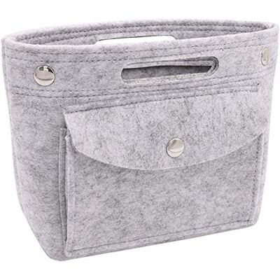 Soyizom Mini Organizer Vilt Zakken Indoor Zakken Boodschappentas Organizer Insert Voor Speedy Neverfull NeoNoe Noe BB, Lichtgrijs Soyizom Mini Organizer Vilt Zakken Indoor Zakken Boodschappentas Organizer Insert Voor Speedy Neverfull NeoNoe Noe BB, Lichtgrijs