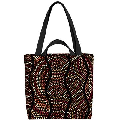 VOID Ethno boodschappentas Oranje 33x33x14cm 15L kleurrijk XXL casual, Meerkleurig, XXL, casual VOID Ethno boodschappentas Oranje 33x33x14cm 15L kleurrijk XXL casual, Meerkleurig, XXL, casual