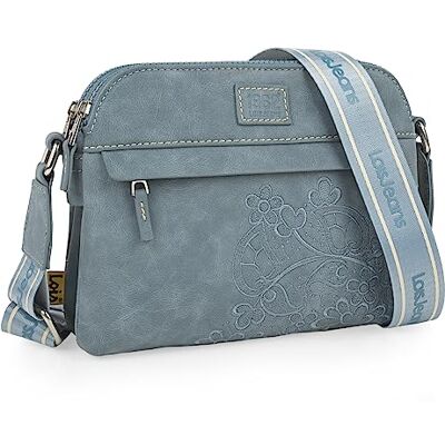 Lois Stijlvolle schoudertas voor dames, kleine praktische handtassen, dames, voor werk en vrije tijd, elegante damestas, moderne crossbody bag, blauwe jeans Eén maat Lois Stijlvolle schoudertas voor dames, kleine praktische handtassen, dames, voor werk en vrije tijd, elegante damestas, moderne crossbody bag, blauwe jeans Eén maat