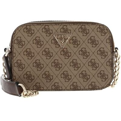 Guess Borsa Donna Tracolla Noelle crossbody camera latte/logo BS24GU73 BG787914 Piccola Guess Borsa Donna Tracolla Noelle crossbody camera latte/logo BS24GU73 BG787914 Piccola
