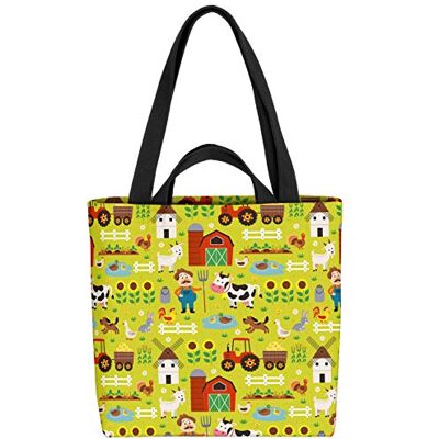 VOID Animal Ferme Sac à provisions 33x33x14cm, sac shopping 15l sac fourre-tout VOID Animal Ferme Sac à provisions 33x33x14cm, sac shopping 15l sac fourre-tout