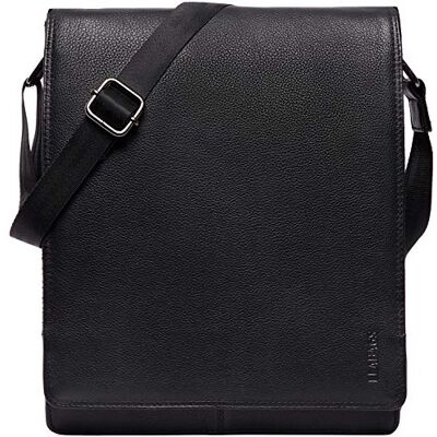 LEABAGS London Leren schoudertas, laptoptas tot 13 inch, messengertas van echt buffelleer in vintage look, schoudertas, werktas, 26 x 8 x 31 cm M LEABAGS London Leren schoudertas, laptoptas tot 13 inch, messengertas van echt buffelleer in vintage look, schoudertas, werktas, 26 x 8 x 31 cm M