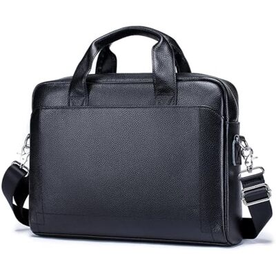 LIUHLFSR Leren handtas voor heren, aktetas, laptoptas, diagonaal kruisbureau voor kantoor en zakenreizen LIUHLFSR Leren handtas voor heren, aktetas, laptoptas, diagonaal kruisbureau voor kantoor en zakenreizen