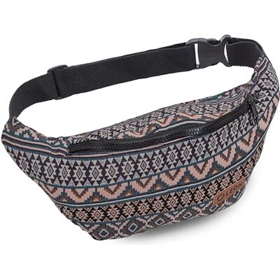 By Bers Leon Heuptas, heuptas, 100% katoen, heuptas, Belly Belt Moon Bag Bumbag Boho Hippie Tribal voor dames en heren, Gt_boho_008, Schoudertas By Bers Leon Heuptas, heuptas, 100% katoen, heuptas, Belly Belt Moon Bag Bumbag Boho Hippie Tribal voor dames en heren, Gt_boho_008, Schoudertas