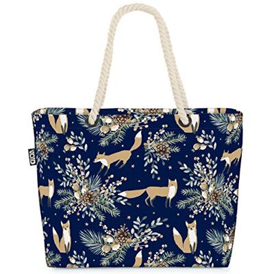 VOID Winter Fuchs strandtas blauw 58 x 38 x 16 cm 23 liter XXL meerkleurig XXL casual, Meerkleurig, XXL, casual VOID Winter Fuchs strandtas blauw 58 x 38 x 16 cm 23 liter XXL meerkleurig XXL casual, Meerkleurig, XXL, casual