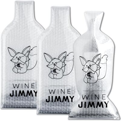 JIMMY THE FOX Herbruikbare wijntassen voor op reis 3-pack Duurzame drielaagse flessenbeschermer Lekvrij en schokbestendig Bagage voor vliegtuigen en cruises Wine Jimmy JIMMY THE FOX Herbruikbare wijntassen voor op reis 3-pack Duurzame drielaagse flessenbeschermer Lekvrij en schokbestendig Bagage voor vliegtuigen en cruises Wine Jimmy