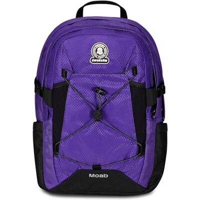 Invicta Moab schoolrugzak, robuust, paars, dubbel vak met tailleband en borstband, pc-zak, flessenhouder en vak met organizer, reisrugzak,, Aubergine, School Invicta Moab schoolrugzak, robuust, paars, dubbel vak met tailleband en borstband, pc-zak, flessenhouder en vak met organizer, reisrugzak,, Aubergine, School