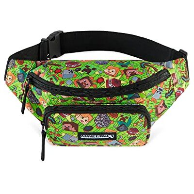 Minecraft Heuptas met verstelbare riem voor jongens, reistas, Creeper (meerkleurig) Minecraft Heuptas met verstelbare riem voor jongens, reistas, Creeper (meerkleurig)
