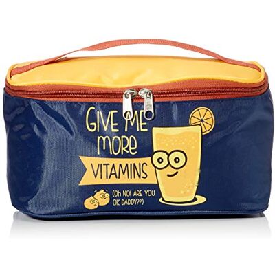 Quid Portamen tas 21 x 13 x 16 Cool Festival QD, roestvrij staal, meerkleurig Quid Portamen tas 21 x 13 x 16 Cool Festival QD, roestvrij staal, meerkleurig