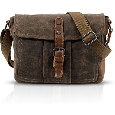 FANDARE New Schoudertas voor laptop, 7,9 inch, enveloptas, heren, handel, reizen, multifunctioneel, crossbody tas, ademend, canvas, bruin, L, vrijetijdsrugzak FANDARE New Schoudertas voor laptop, 7,9 inch, enveloptas, heren, handel, reizen, multifunctioneel, crossbody tas, ademend, canvas, bruin, L, vrijetijdsrugzak