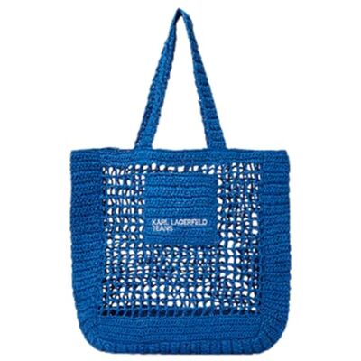 KARL LAGERFELD JEANS Beach Shopper Boodschappentas voor dames, Blauw, Strandtas voor dames, blauw, boodschappentas KARL LAGERFELD JEANS Beach Shopper Boodschappentas voor dames, Blauw, Strandtas voor dames, blauw, boodschappentas