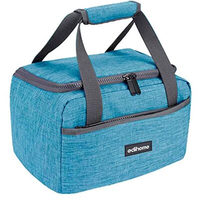 edihome Geïsoleerde lunchbox, 8 liter, voor op het werk, draagbaar, om te eten onderweg, blauw edihome Geïsoleerde lunchbox, 8 liter, voor op het werk, draagbaar, om te eten onderweg, blauw