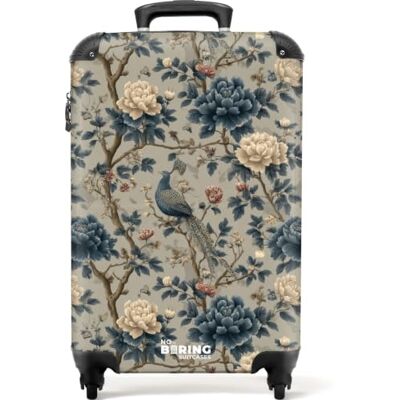 NoBoringSuitcases.com ® Koffer, Pauw bloemen, Koffer 55x35x20 cm Bags Bagage À Roues A Main Legere Solide Avion Carry On Paon Fleurs Bleu NoBoringSuitcases.com ® Koffer, Pauw bloemen, Koffer 55x35x20 cm Bags Bagage À Roues A Main Legere Solide Avion Carry On Paon Fleurs Bleu