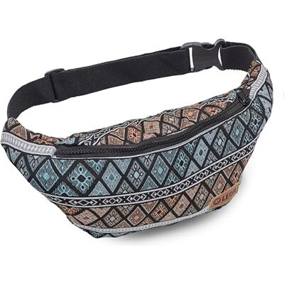 By Bers Leon Heuptas, heuptas, 100% katoen, heuptas, Belly Belt Moon Bag Bumbag Boho Hippie Tribal voor dames en heren, Gt_Boho_005, Schoudertas By Bers Leon Heuptas, heuptas, 100% katoen, heuptas, Belly Belt Moon Bag Bumbag Boho Hippie Tribal voor dames en heren, Gt_Boho_005, Schoudertas