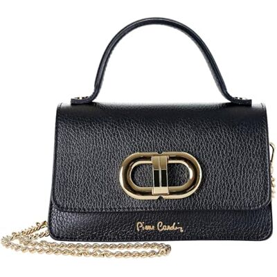 Pierre Cardin Damestas, echt leer, klein, crossbody-tas, multifunctioneel, elegant, schoudertas, multifunctioneel, damestas, schoudertas, multifunctionele damestas, schoudertas, zwart. S Pierre Cardin Damestas, echt leer, klein, crossbody-tas, multifunctioneel, elegant, schoudertas, multifunctioneel, damestas, schoudertas, multifunctionele damestas, schoudertas, zwart. S