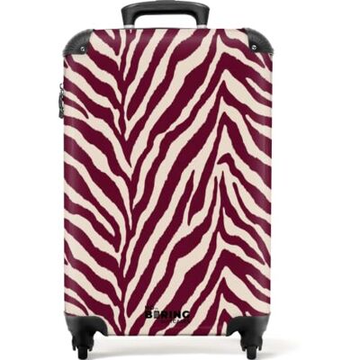NoBoringSuitcases.com ® Koffer, Bordeaux Zebra, Koffer 55x35x20 cm Travel Bags Bagage À Roues A Main Legere Solide Avion Carry On Motif Zèbre Rouge Bordeaux NoBoringSuitcases.com ® Koffer, Bordeaux Zebra, Koffer 55x35x20 cm Travel Bags Bagage À Roues A Main Legere Solide Avion Carry On Motif Zèbre Rouge Bordeaux