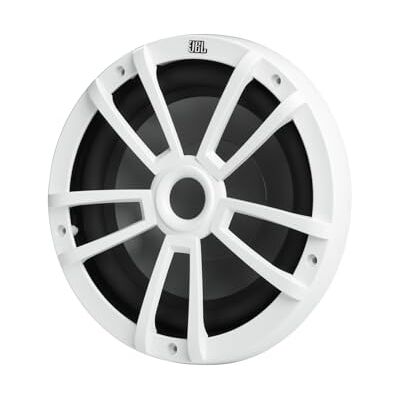 JBL Stage Marine Subwoofer, waterdicht, 10 inch (250 mm), 600 W, hoogwaardige bootluidspreker, uv- en zoutwaterbestendig, kleur: wit JBL Stage Marine Subwoofer, waterdicht, 10 inch (250 mm), 600 W, hoogwaardige bootluidspreker, uv- en zoutwaterbestendig, kleur: wit