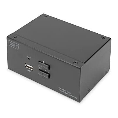 Digitus 2 x DisplayPort DualView 60Hz 4K @60fp, ondersteuning multiplatform Digitus 2 x DisplayPort DualView 60Hz 4K @60fp, ondersteuning multiplatform