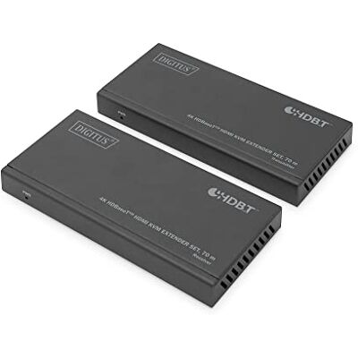 Digitus DS-55512 KVM Extender HDMI (HDBaseT) UHD 4K/30Hz 40m via LAN-kabel (HDBaseT 70m) Kit: zender en ontvanger IR IR HDCP 2.2/1.4 & HDBaseT 1.0 Digitus DS-55512 KVM Extender HDMI (HDBaseT) UHD 4K/30Hz 40m via LAN-kabel (HDBaseT 70m) Kit: zender en ontvanger IR IR HDCP 2.2/1.4 & HDBaseT 1.0