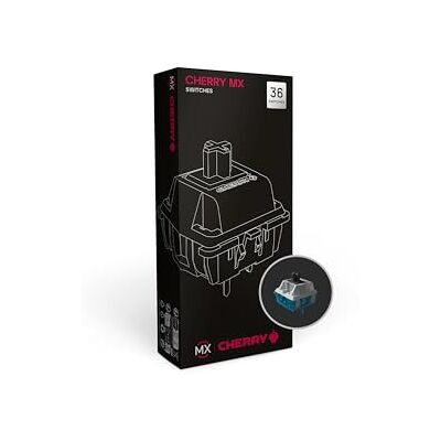 CHERRY MX NORTHERN LIGHT Switch Kit, 36 mechanische schakelaars, voor doe-het-zelf, hotswap of gaming-toetsenbord, lineaire schakelaar zonder klik, ultrazacht en stil CHERRY MX NORTHERN LIGHT Switch Kit, 36 mechanische schakelaars, voor doe-het-zelf, hotswap of gaming-toetsenbord, lineaire schakelaar zonder klik, ultrazacht en stil