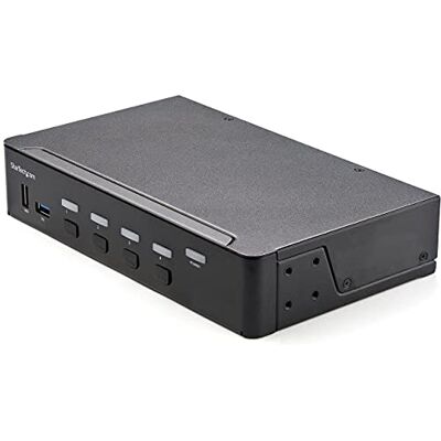 StarTech .com KVM KVM HDMI Switch Single Monitor 4K 60Hz Ultra HD HDR Desktop KVM HDMI 2.0 Switch met 2 USB 3.0 Hub (5 Gbit/s) en 4 USB 2.0 HID, audio, shortcut-switch, TAA (SV431HU34K6) StarTech .com KVM KVM HDMI Switch Single Monitor 4K 60Hz Ultra HD HDR Desktop KVM HDMI 2.0 Switch met 2 USB 3.0 Hub (5 Gbit/s) en 4 USB 2.0 HID, audio, shortcut-switch, TAA (SV431HU34K6)