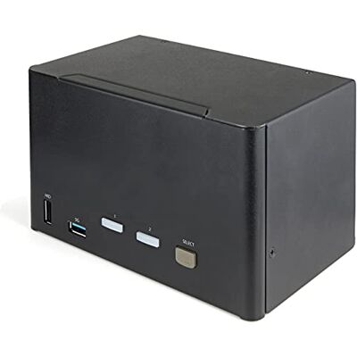 StarTech .com 2-poorts KVM-switch Quad DisplayPort Monitor 4K 60Hz UHD HDR 4K DP 1.2 KVM Desktop met 2 USB 3.0 Hub (5Gbps) poorten en 4x USB 2.0 HID poorten Audio Snelkoppeling switching - StarTech .com 2-poorts KVM-switch Quad DisplayPort Monitor 4K 60Hz UHD HDR 4K DP 1.2 KVM Desktop met 2 USB 3.0 Hub (5Gbps) poorten en 4x USB 2.0 HID poorten Audio Snelkoppeling switching -