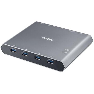 Aten US3311 2-poorts USB-C 4K DisplayPort KVM-docking station Aten US3311 2-poorts USB-C 4K DisplayPort KVM-docking station