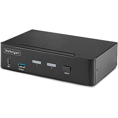 StarTech .com 2-poorts DisplayPort 1.4 KVM-switch, 8K 60Hz / 4K 144Hz, DP 1.4, 2x USB 3.0, 4x USB 2.0 HID, DisplayPort KVM-schakelaar, knop & sneltoets, MST StarTech .com 2-poorts DisplayPort 1.4 KVM-switch, 8K 60Hz / 4K 144Hz, DP 1.4, 2x USB 3.0, 4x USB 2.0 HID, DisplayPort KVM-schakelaar, knop & sneltoets, MST