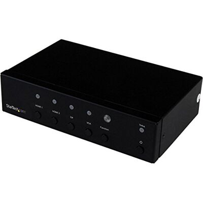 StarTech .com HDVGADP2HD converter multi-ingang naar HDMI, DisplayPort, VGA en dual-HDMI naar HDMI, prioriteit en automatische schakelaar 4K StarTech .com HDVGADP2HD converter multi-ingang naar HDMI, DisplayPort, VGA en dual-HDMI naar HDMI, prioriteit en automatische schakelaar 4K