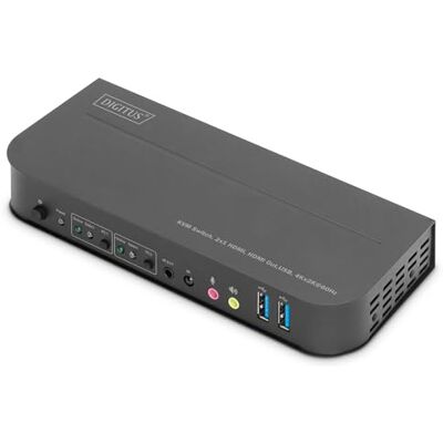 Digitus ASSMANN Switch KVM, 2x1 HDMI, HDMI out, USB, 4Kx2K@60Hz Digitus ASSMANN Switch KVM, 2x1 HDMI, HDMI out, USB, 4Kx2K@60Hz