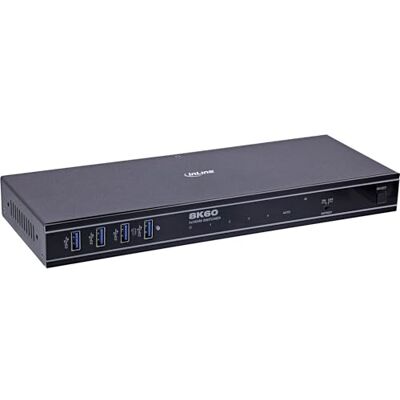 InLine KVM 57885D Switch met 4 poorten HDMI 2.1, 8K @ 60Hz, USB 3.2, HDR10+, Dolby Atmos, IR & Hotkey Control, RS-232, HDMI voor 4 pc's InLine KVM 57885D Switch met 4 poorten HDMI 2.1, 8K @ 60Hz, USB 3.2, HDR10+, Dolby Atmos, IR & Hotkey Control, RS-232, HDMI voor 4 pc's