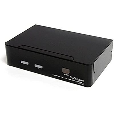 StarTech .com KVM USB DVI Switch 2-poorts Switch Display Toetsenbord Muis DVI met Audio en USB 2.0-1920x1200 (SV231DVIUA) StarTech .com KVM USB DVI Switch 2-poorts Switch Display Toetsenbord Muis DVI met Audio en USB 2.0-1920x1200 (SV231DVIUA)