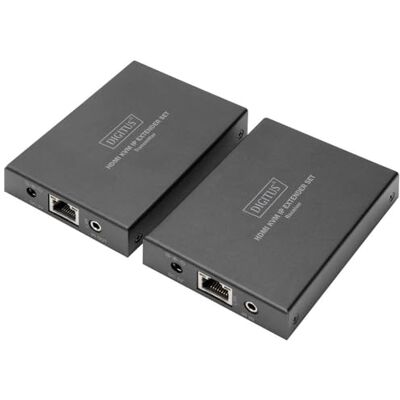 Digitus DS-55507 HDMI KVM Extender Full HD 1080p 60Hz 150m via LAN/onbeperkt via Ethernet (IP-compatibel) Kit: zender en ontvanger IR IR HDMI 1.4 & HDCP 1.4 Digitus DS-55507 HDMI KVM Extender Full HD 1080p 60Hz 150m via LAN/onbeperkt via Ethernet (IP-compatibel) Kit: zender en ontvanger IR IR HDMI 1.4 & HDCP 1.4