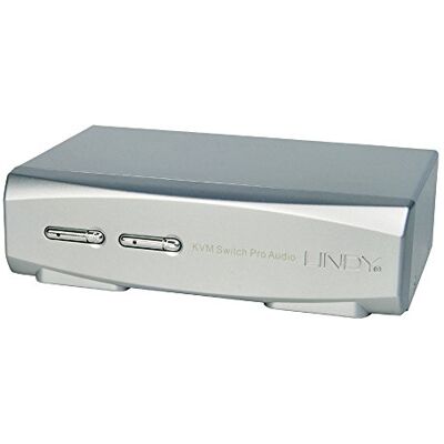 LINDY 2 x DisplayPort 1.2 KVM Switch Pro Audio USB 2.0 LINDY 2 x DisplayPort 1.2 KVM Switch Pro Audio USB 2.0