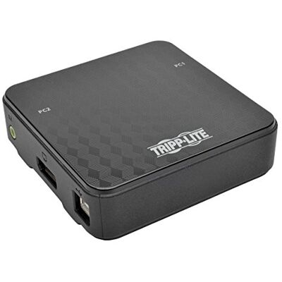 TRIPP LITE 2-poorts DisplayPort KVM-switch met audio, kabels en het delen van USB-apparaten (B004-DP2UA2-K) TRIPP LITE 2-poorts DisplayPort KVM-switch met audio, kabels en het delen van USB-apparaten (B004-DP2UA2-K)