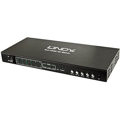 LINDY Matrix HDMI 2.0 6x2 Switch inclusief LINDY Matrix HDMI 2.0 6x2 Switch inclusief