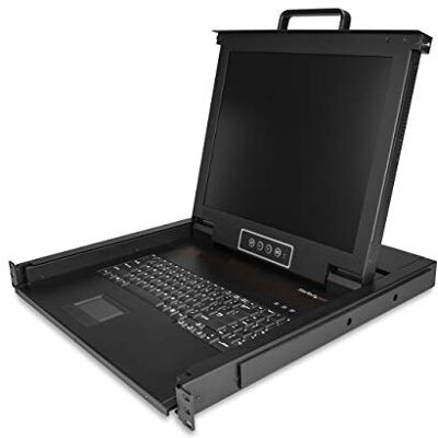 StarTech .com Rack KVM-console VGA KVM met één poort en 17" LCD-scherm voor serverrack 1U universele LCD KVM-lade compleet met kabels/hardware QWERTY-toetsenbord 50.000 MTBF (RKCONS1701) StarTech .com Rack KVM-console VGA KVM met één poort en 17" LCD-scherm voor serverrack 1U universele LCD KVM-lade compleet met kabels/hardware QWERTY-toetsenbord 50.000 MTBF (RKCONS1701)