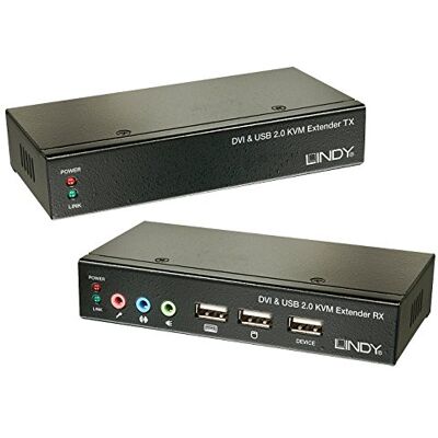 LINDY Cat.6 Classic DVI USB audio KVM extender kit, 50m LINDY Cat.6 Classic DVI USB audio KVM extender kit, 50m