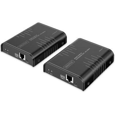 Digitus HDMI KVM IP Extender Kit UHD 4K 60Hz 40m bereik HDMI 2.0 zender en ontvanger tot 253 ontvangers 2x USB voor muis en toetsenbord punt tot punt CAT 6 zwart Digitus HDMI KVM IP Extender Kit UHD 4K 60Hz 40m bereik HDMI 2.0 zender en ontvanger tot 253 ontvangers 2x USB voor muis en toetsenbord punt tot punt CAT 6 zwart