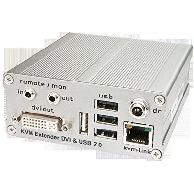 LINDY KVM DVI USB 2.0 receiver 130m (zonder USB Mass Storage) LINDY KVM DVI USB 2.0 receiver 130m (zonder USB Mass Storage)
