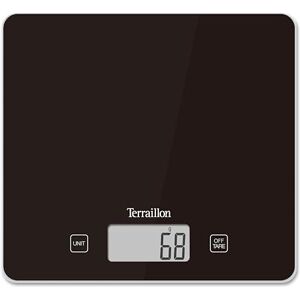 Terraillon Keukenweegschaal, Tara, vloeistofomzetting, ultradun, capaciteit van 5 kg, klassiek, zwart Terraillon Keukenweegschaal, Tara, vloeistofomzetting, ultradun, capaciteit van 5 kg, klassiek, zwart