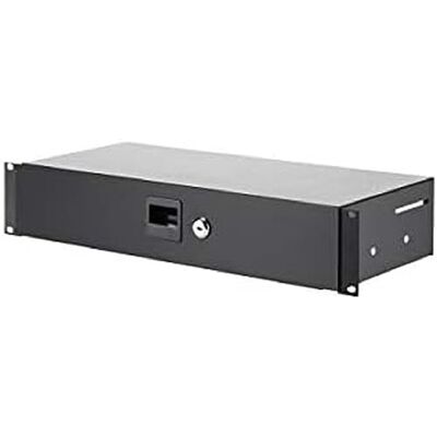 Adam Hall Parts 87402 S 87402S 2U stalen racklade zwart 200 mm diepte 19 Adam Hall Parts 87402 S 87402S 2U stalen racklade zwart 200 mm diepte 19