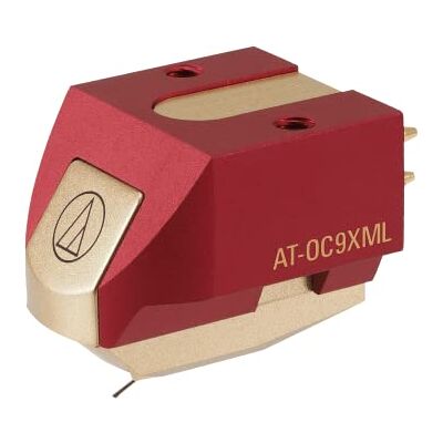 Audio Technica AT-OC9XML Dual Moving Coil Cartridge met Nude Microlinear Stylus (rood/goud) Audio Technica AT-OC9XML Dual Moving Coil Cartridge met Nude Microlinear Stylus (rood/goud)