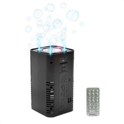 Ibiza BUBBLE-DREAM Draagbare bellenblaasmachine op batterijen met RGB-kleuren Synchronisatie tussen meerdere machines Lichtbel Afstandsbediening Ibiza BUBBLE-DREAM Draagbare bellenblaasmachine op batterijen met RGB-kleuren Synchronisatie tussen meerdere machines Lichtbel Afstandsbediening