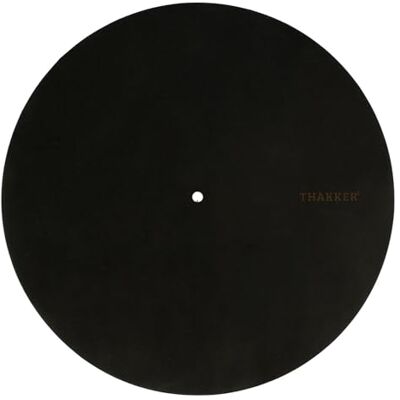 THAKKER Nubuck Leather Mat – Velvet Black – draaibare mat gemaakt van echt nubuckleer – zwart 1,8-2 mm dik 295 mm diameter warm geluid More Dynamic THAKKER Nubuck Leather Mat – Velvet Black – draaibare mat gemaakt van echt nubuckleer – zwart 1,8-2 mm dik 295 mm diameter warm geluid More Dynamic