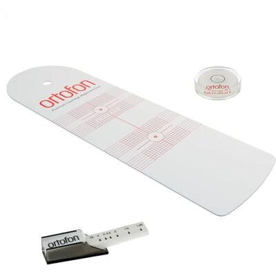 Ortofon Instelset voor platenspeler, leesarmweegschaal, libel en sjabloon SME Ortofon Instelset voor platenspeler, leesarmweegschaal, libel en sjabloon SME