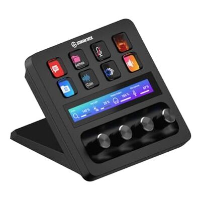 Elgato Stream Deck+, mengconsole, live-productie- en studio-interface voor contentmakers, streaming en gaming, met touchtape, LCD-knoppen en toetsen, compatibel met Mac/PC Elgato Stream Deck+, mengconsole, live-productie- en studio-interface voor contentmakers, streaming en gaming, met touchtape, LCD-knoppen en toetsen, compatibel met Mac/PC