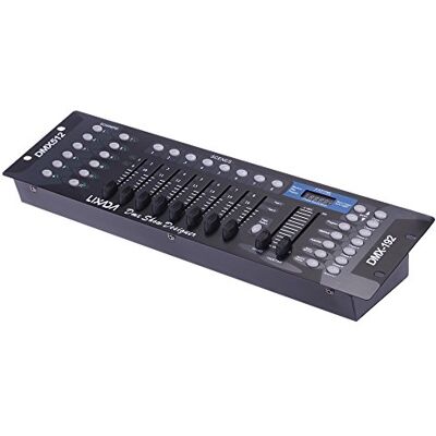 Lixada DMX Controller, DMX 512 console, 192 kanalen, uitrusting voor DJ Disco Light Party Scene, Verlichting voor slaapkamer, woonkamer, zaal Lixada DMX Controller, DMX 512 console, 192 kanalen, uitrusting voor DJ Disco Light Party Scene, Verlichting voor slaapkamer, woonkamer, zaal