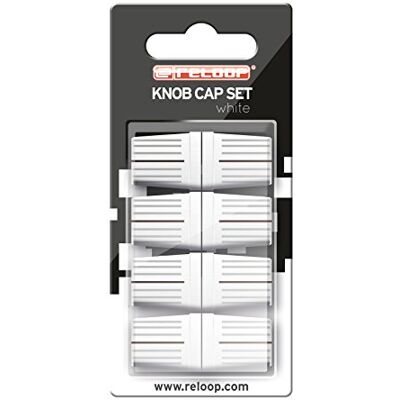 Reloop Knob Cap rubberen knopdoppen voor betere grip, 8 stuks, wit Reloop Knob Cap rubberen knopdoppen voor betere grip, 8 stuks, wit