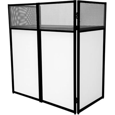 Monster Cable DJ Stand Professionele cabine, mengtafel, plank, opvouwbaar, draagbaar, ruimteverdeler, licht, metalen frame, netpanelen, kabelbeheer, afdekkingen, haken en draagtas inbegrepen Monster Cable DJ Stand Professionele cabine, mengtafel, plank, opvouwbaar, draagbaar, ruimteverdeler, licht, metalen frame, netpanelen, kabelbeheer, afdekkingen, haken en draagtas inbegrepen